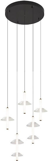 Zambelis Lights Hängeleuchte Schwarz LED 55 cm