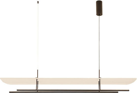Zambelis Lights LED-Pendelleuchte Schwarz 150x26x150 cm
