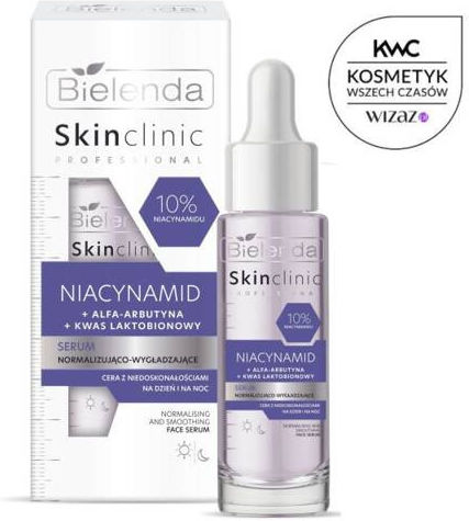 Bielenda Niacynamid Serum Gesicht mit Niacinamid für Strahlkraft & Aufhellung 30ml