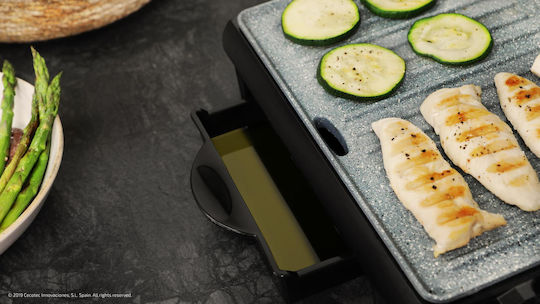 Cecotec Rock'nGrill Rapid Τοστιέρα με Αντικολλητικές Αποσπώμενες Πλάκες για 2 Τοστ 1500W Inox