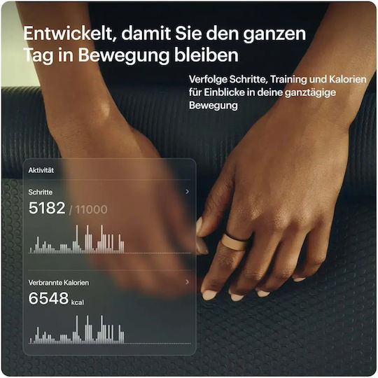 Ultrahuman Air Smart Ring 16.1mm Rezistent la Apă cu Monitor de Puls Rose Gold