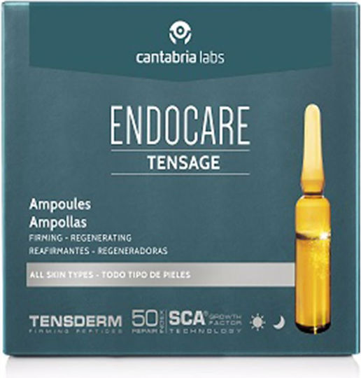 Cantabria labs Endocare Tensage Anti-aging Serum for Face with Hyaluronic Acid 10x2ml