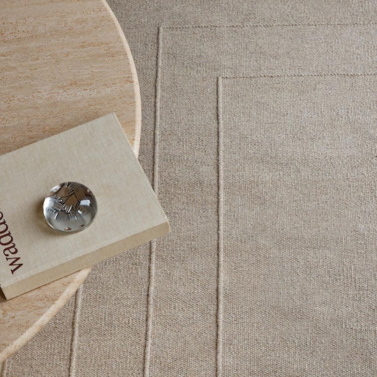 Brink & Campman Senso Border Covor Handmade Rectangular Taupe Deschis 140x200cm