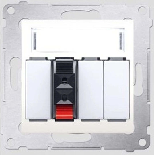 Kontakt-Simon Priză Speaker Bej Culoare Full Face DGL31.01/41