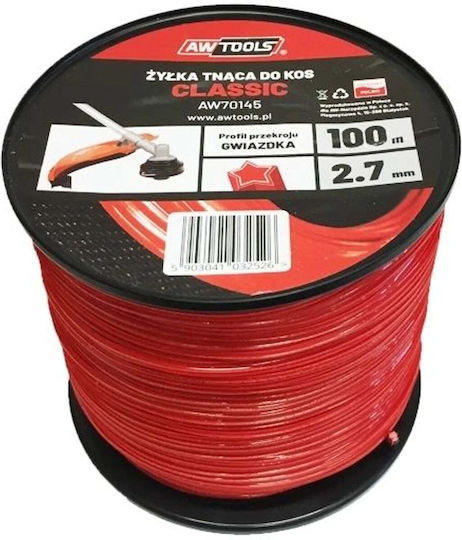 AWTools AW70144 Косачка Нишка Star Дължина 100м и Дебелина 2.4мм