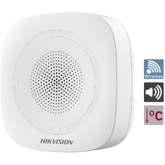 Hikvision Ασύρματη Σειρήνα Συναγερμού Εσωτερικού Χώρου με Μπλε Φως
