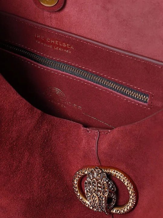 Chelsea Geantă Hobo Dama Suede Burgundy