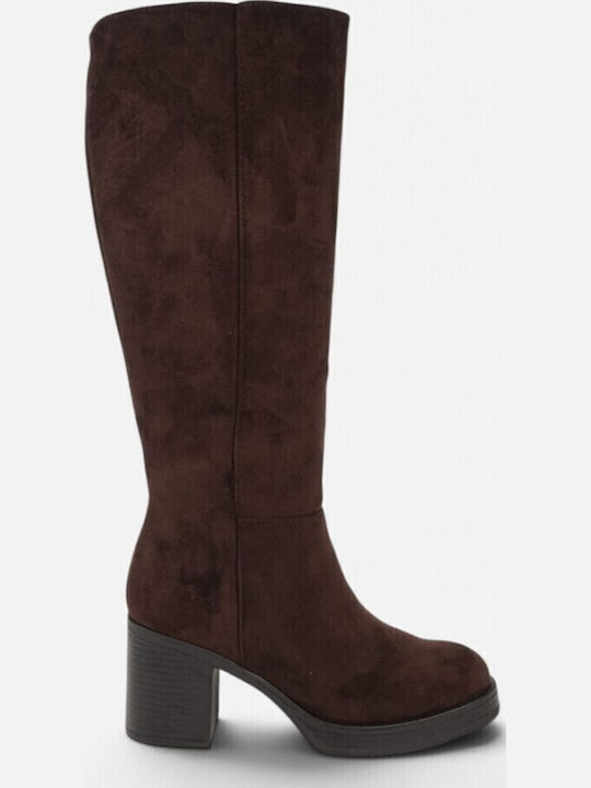 Suede Women's Brown Boots