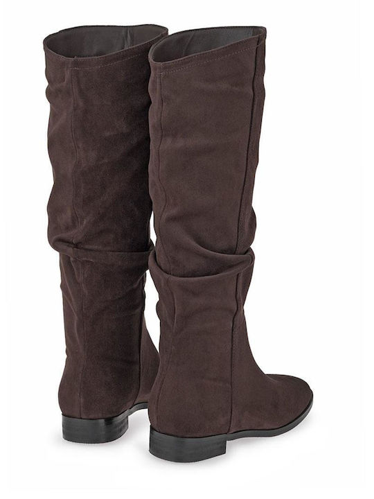 Suede Women's Boots Brown