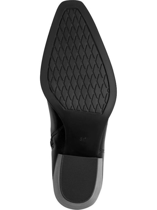Leder Damenstiefel Schwarz