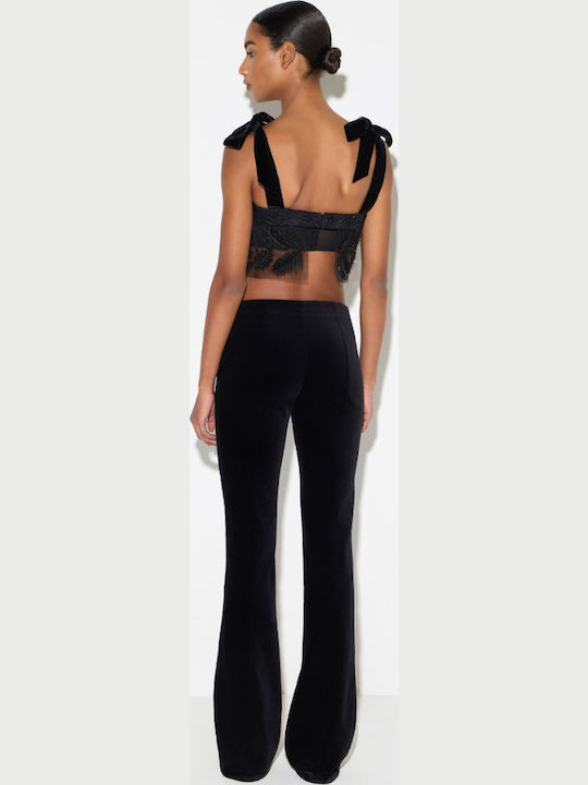 Women's Fabric Trousers Black