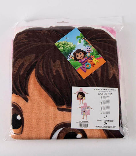 Cerda Kinder Strandponcho Dora 55x53 Aus 3+ Jahren