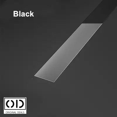 Bandă Adezivă Decorativă Pentru Pereți Mobilier Oțel Inoxidabil Nikelat Rezistentă La Apă Și Intemperii Interior Exterior 5 M X 1 Cm Grosime 0.4 Mm Crom Negru Original Deals