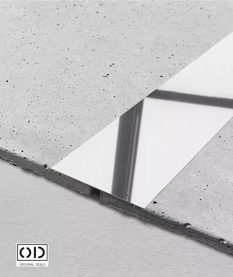 Bandă Adezivă Decorativă Autoadezivă pentru Pereți Mobilier Nichel Oțel Inoxidabil Rezistentă la Apă și Intemperii Interior Exterior 5 M X 1 Cm Grosime 0,4 Mm Crom Argintiu Original Deals