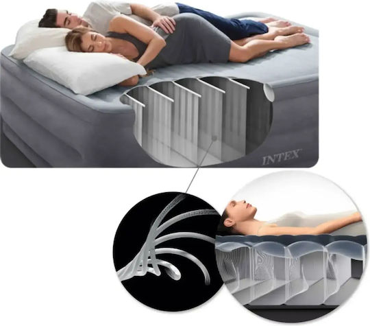Intex Saltea Gonflabilă Pentru Dormit Single Cu Pompă Electrică Încorporată 191x99x46cm