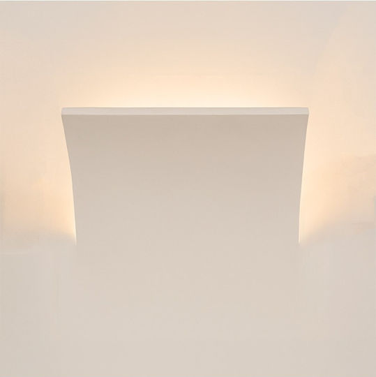 Zambelis Lights Luna Стенно Осветително Тяло с Фасунга E14 Бяло 25x31x31см.