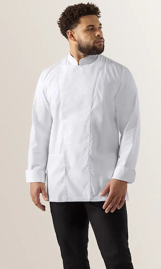 Le Nouveau Chef Rashguard Bucătar Alb Dave