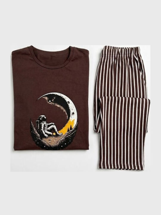 Soccus Soccus Herrenpyjamas Winter Braun