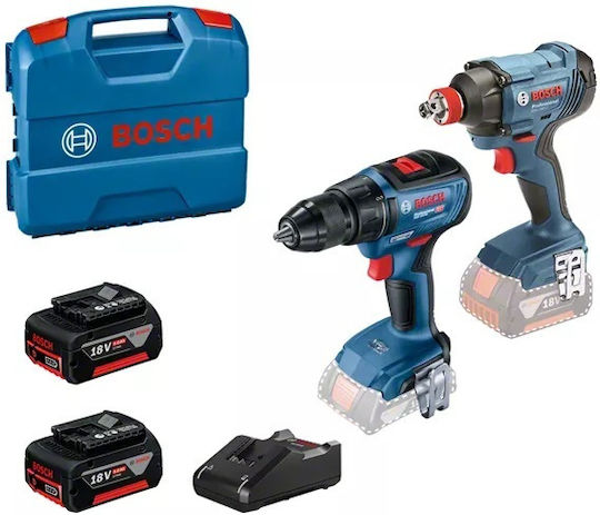 Bosch 06019N2123 Drill Driver & Screwdriver Brushless 18V with 2 Batteries 2Ah and Case