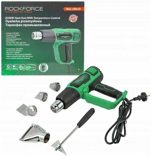 Електрически Топловъздушен Пистолет Дюзи 230v 50/60hz 2000w 60 350 600 Градуса 50 300 500 Л Мин