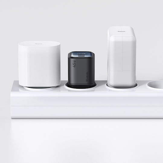 Mcdodo Încărcător Fără Cablu GaN Cu 2 Porturi USB-C 45W Power Delivery Alb (Gana Mini)