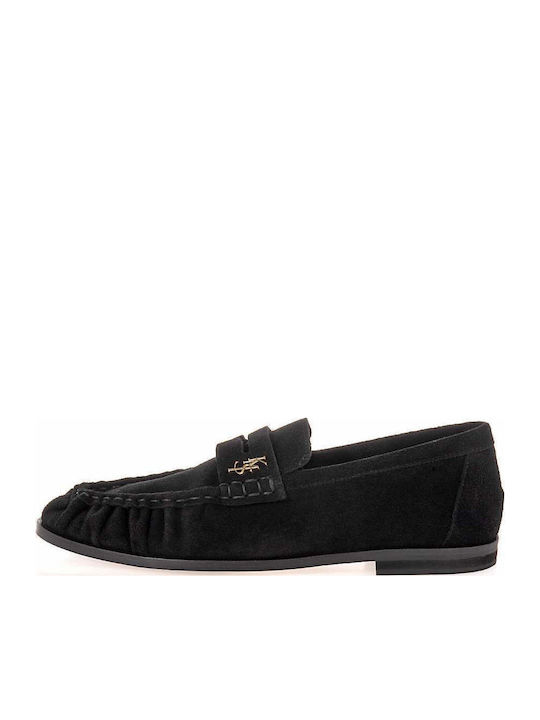 Damen Mokassins aus Leder in Schwarz Farbe D514FW26-Black