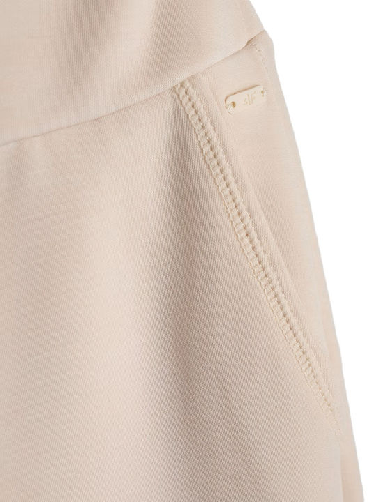Pantaloni Trening Largi Bej