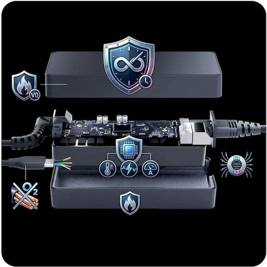 3MK USB-C Universal Φορτιστής Laptop 65W 20V για Dell / Universal χωρίς Καλώδιο Τροφοδοσίας