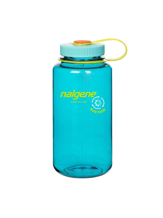 Nalgene Wide Mouth Sustain Παγούρι Πλαστικό 1000ml Μπλε