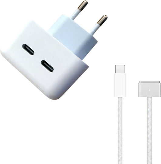 Ac Adapter USB-C Laptop-Ladegerät 35W für Apple mit Abnehmbarem Netzkabel