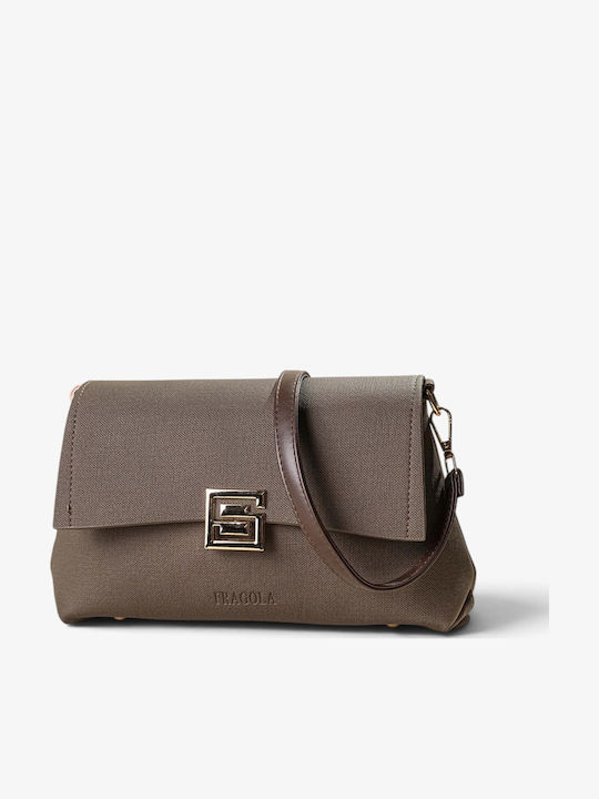 Women's Flap Bag Dark Coffee Tex
