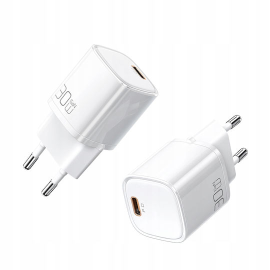 Mcdodo Handyladegerät mit USB-C Ausgangsanschluss und Kabel USB-C - USB-C 30W Schwarz (CH-0082)