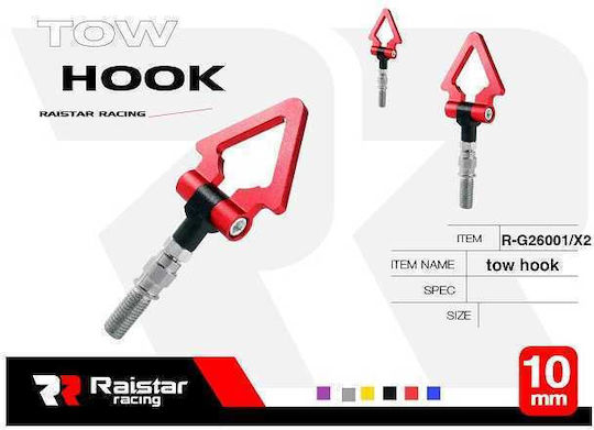 Raistar Car Tow Hook in Black Colour