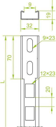 Baks Ceiling Cable Guide Psw/03 740530