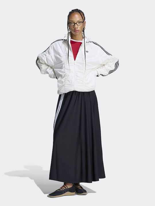 Sporty Ruched Γυναικείο Track Jacket Μπεζ