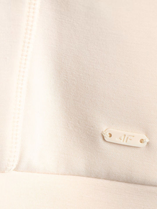 Damen Kapuzen Sweatshirt Beige