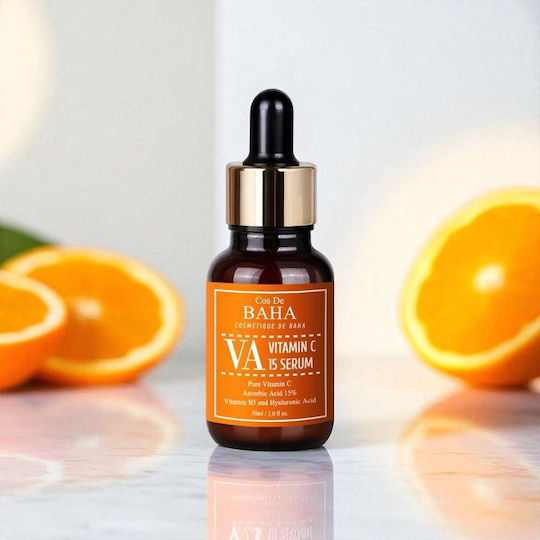 Cos De Baha Serum Προσώπου με Βιταμίνη C & Πανθενόλη για Λάμψη 30ml