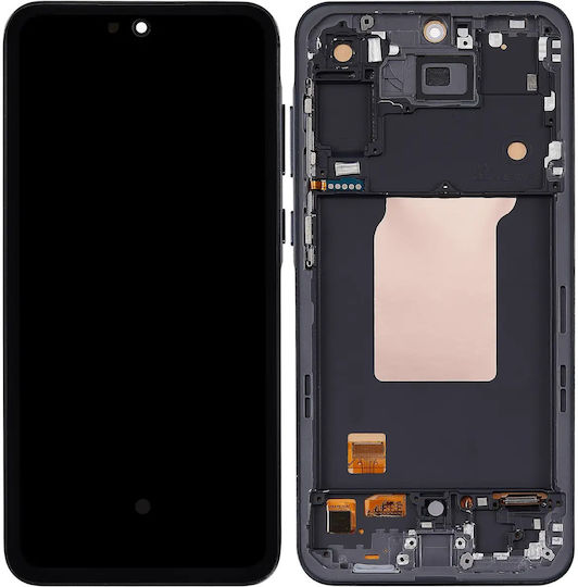 Oled Asamblare cu ramă Samsung Galaxy A55 A556 2024 6.62" Aftermarket Plus Navy