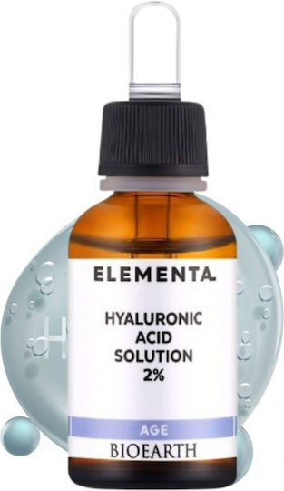 Bioearth Elementa Age Ενυδατικό Serum Προσώπου με Υαλουρονικό Οξύ 30ml