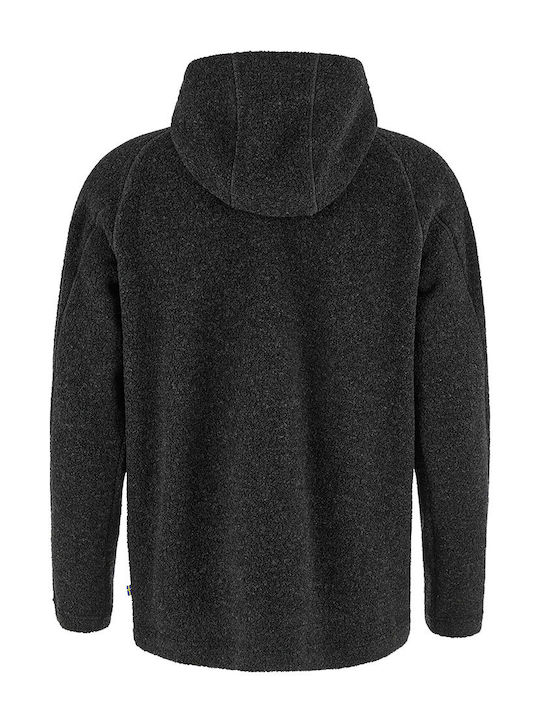 Kaitum Herren Fleecejacke mit Kapuze Grau