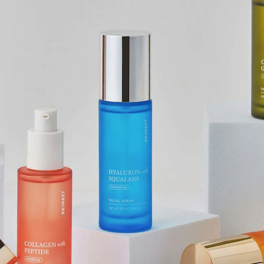 SKIN627 Hyaluron Squalane Καταπραϋντικό & Ενυδατικό Serum Προσώπου με Υαλουρονικό Οξύ για Αποτοξίνωση & Σύσφιξη 50gr