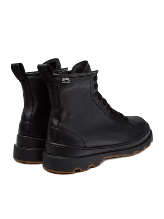 Brutus Leather Waterproof Black Combat Boots