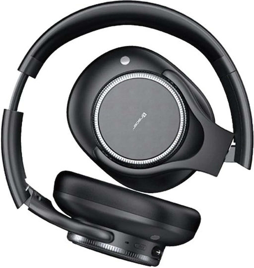 Mobile Hoop Wireless Bluetooth Over Ear Headphones Black