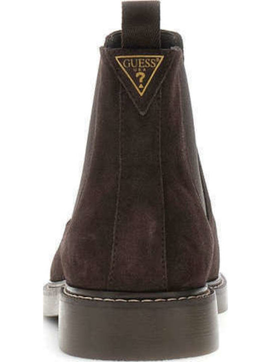 Suede Chelsea Men's Boots Brown