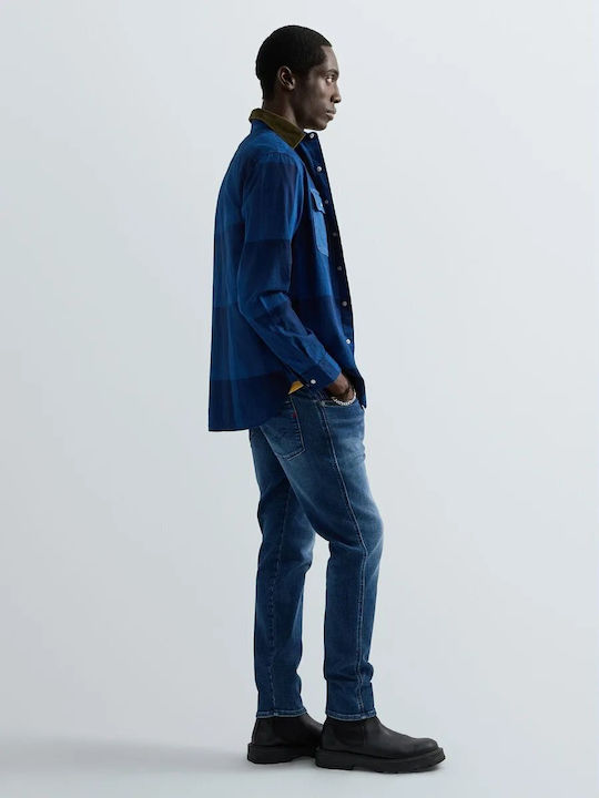 Anbass Мъжки Панталон Джинс Slim Fit Тъмносин