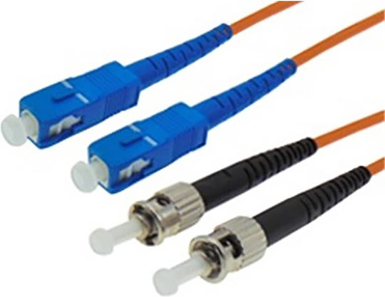 Cablu De Rețea Cu Fibră Optică ST-SC 5m Portocaliu