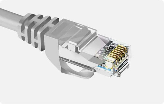 Astrasat U/UTP Кат.6 (Gigabit) Мрежов Кабел Ethernet 0.5м Червен UTP6.АСТ.0.5М