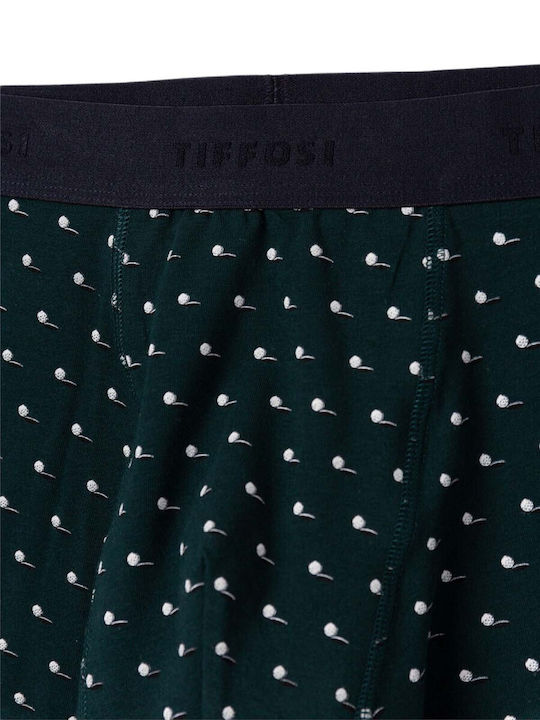 Men's Green Boxer Printed