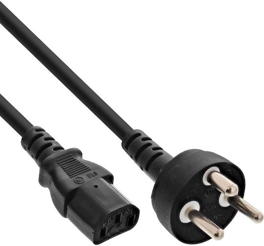 InLine IEC C13 - IEC C13 Cable 5m Μαύρο