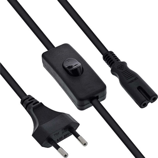 InLine Euro - Euro Cable 2m Μαύρο